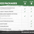 Full Service Package with Parts and Labour in OE Supplier