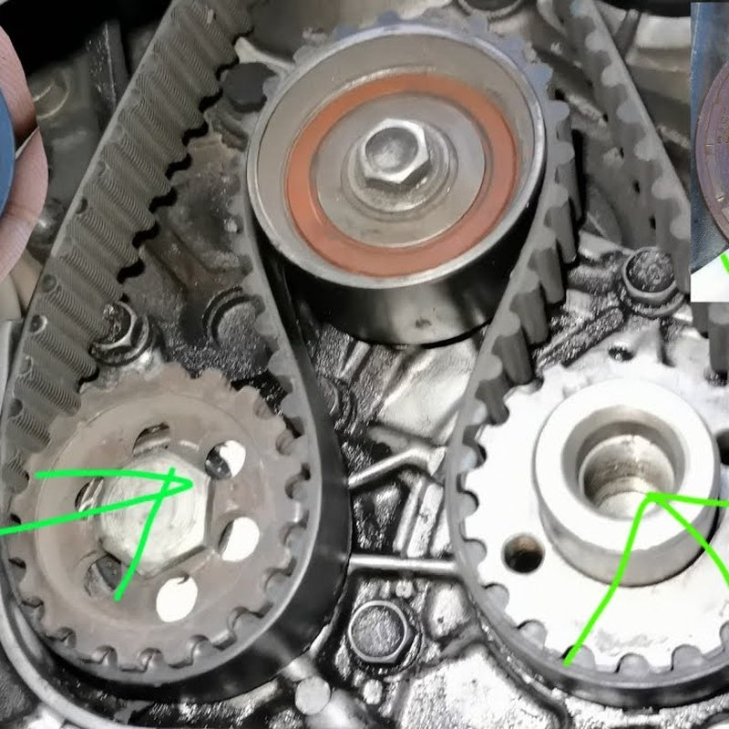 Timing Belt Kit with a Crankshaft Seal in Uprated